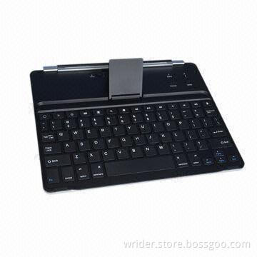 Bluetooth Wireless Keyboard for iPad, Built-in 510mAh Rechargeable Li-ion Battery